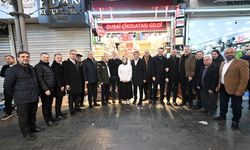 BTSO Başkanı Burkay Tarihi Çarşı’da Esnafla Buluştu