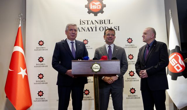İBB Başkanı Ekrem İmamoğlu, İSO Başkanı Erdal Bahçıvan'ı ziyaret etti
