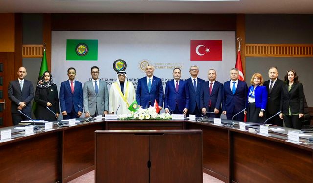 Ticaret Bakanı Ömer Bolat, ‘’Körfez İş birliği Konseyi Serbest Ticaret Anlaşması Ortak Bildiri İmza Töreni''nde konuştu