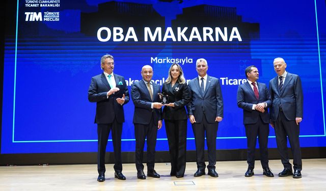 Oba Makarna'ya Turquality'den "En çok ülkeye ihracat yapan Turquality şampiyonu" ödülü