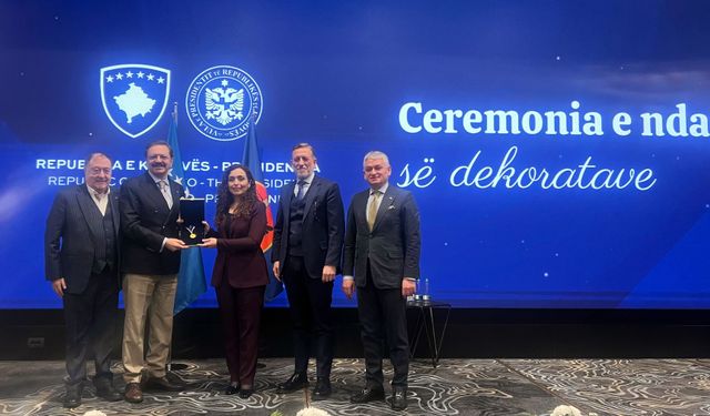 TOBB Başkanı Hisarcıklıoğlu’na Kosova Cumhurbaşkanlığı Liyakat Madalyası