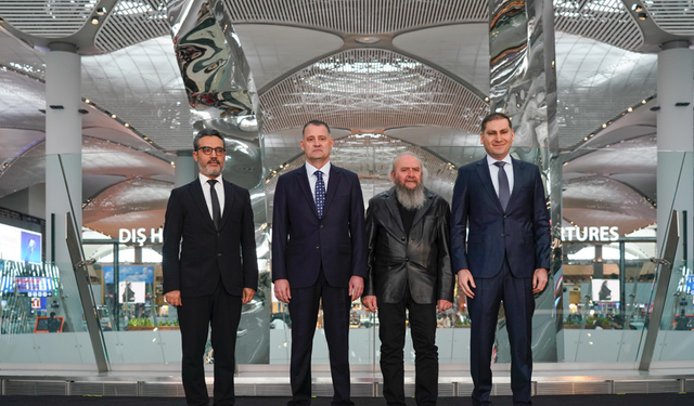 İGA havalimanı dev sanat eseriyle buluştu