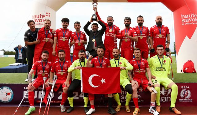 İstanbul Lider Koleji, Ampute Futbol A Milli Takımı'nın Ana Sponsoru Oldu