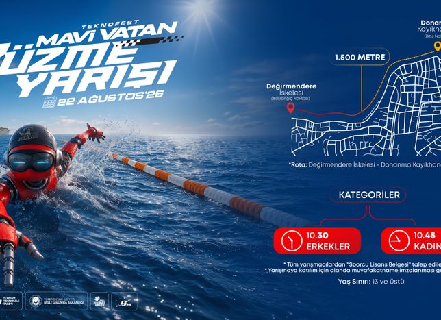 TEKNOFEST Mavi Vatan’da Kulaçlar Yarışıyor, Heyecan Suya Taşınıyor!