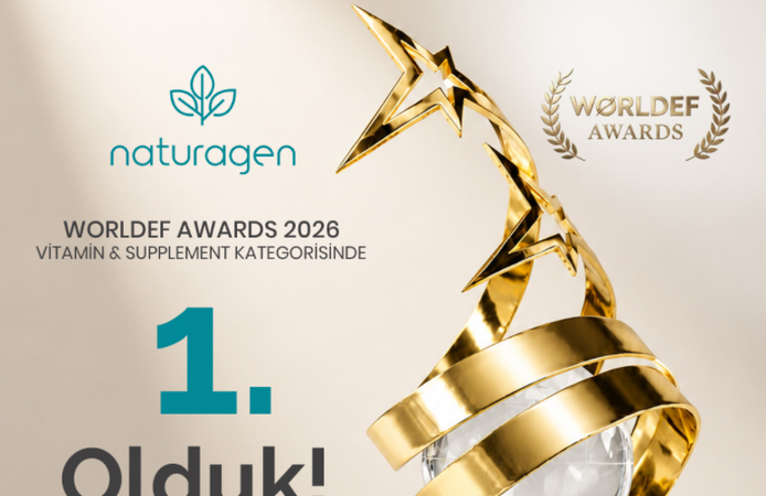 Naturagen, Worldef Awards Ecom Brands 100’de “Vitamin & Supplement” Kategorisinde Birincilik Ödülü Kazandı
