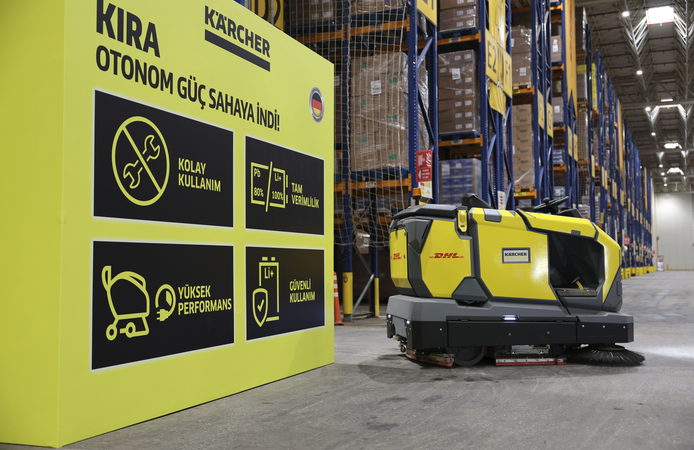 Kärcher'in Otonom Temizlik Robotu DHL Supply Chain Türkiye Depolarında Hizmete Girdi
