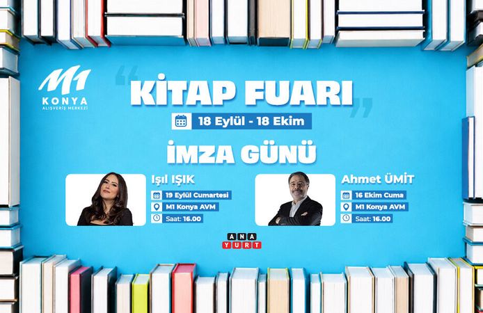 M1 Konya AVM’de Kitap Fuarı Kapılarını Açıyor