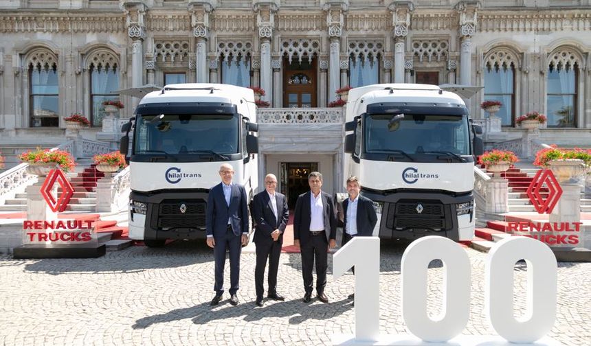 Hilal Trans, 100 yeni Renault Trucks T480 teslim aldı