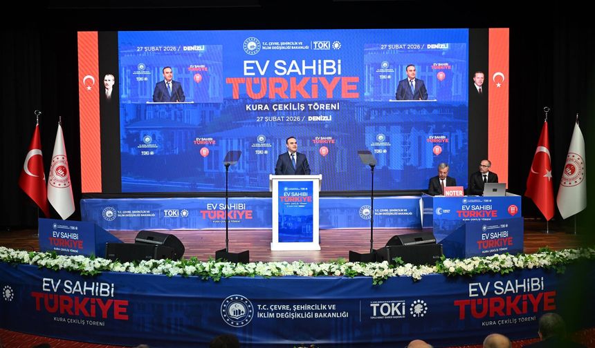 Bakan Kacır, Denizli’de “Ev Sahibi Türkiye” Kura Törenine Katıldı