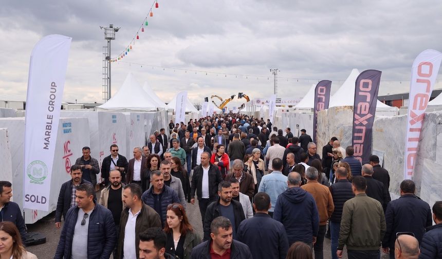 Afyonkarahisar Blok Mermer Fuarı 15 bin ziyaretçiyi ağırladı