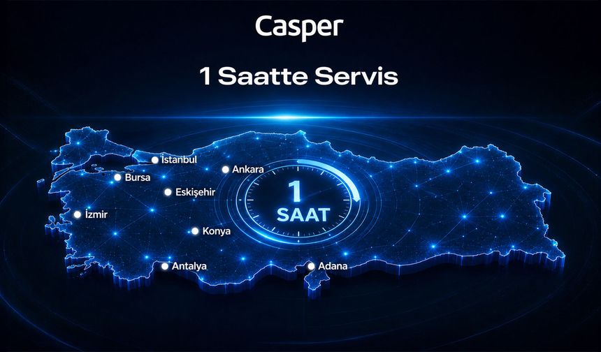 Casper, 11 Yıldır Sürdürdüğü "1 Saatte Servis" Hizmetiyle Türkiye'de Satış Sonrası Hizmetlerde Fark Yaratıyor