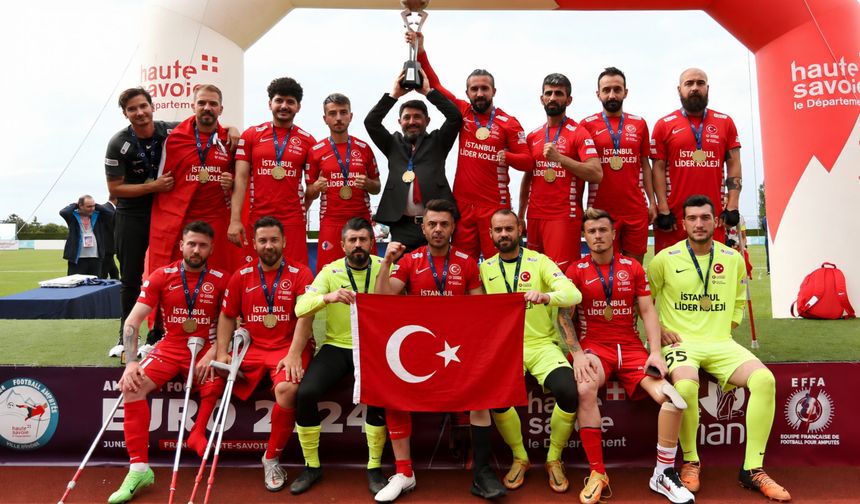 İstanbul Lider Koleji, Ampute Futbol A Milli Takımı'nın Ana Sponsoru Oldu