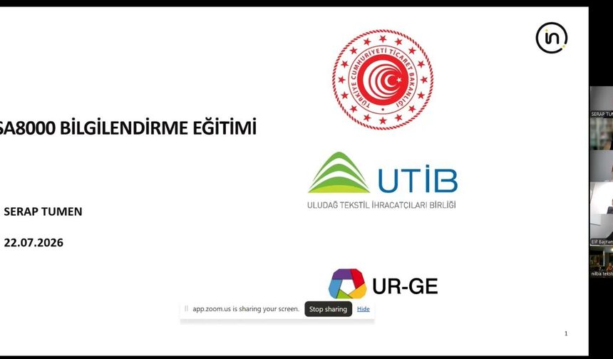 UTİB, Tekstil Sektörünü SA 8000 Sosyal Uygunluk Standardı ile Buluşturdu