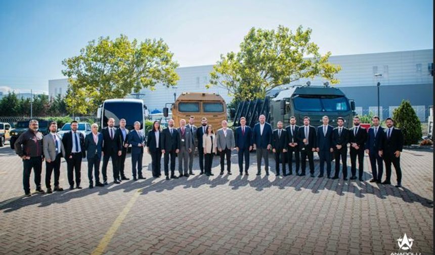 Savunma Sanayii Başkanlığı Kara Araçları Daire Başkanlığı Heyeti Anadolu Savunma’nın Üretim Tesislerini Ziyaret Etti