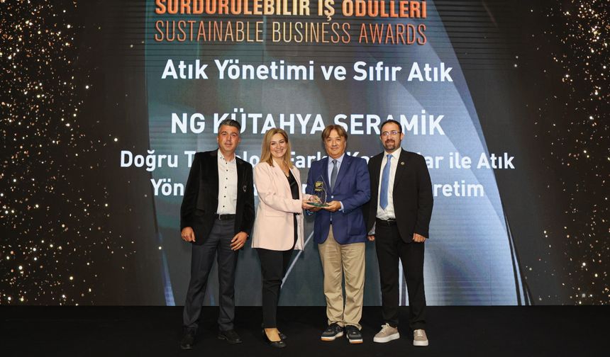 Ng Kütahya Seramik’in Sürdürülebilir Üretim Yaklaşımına Ödül