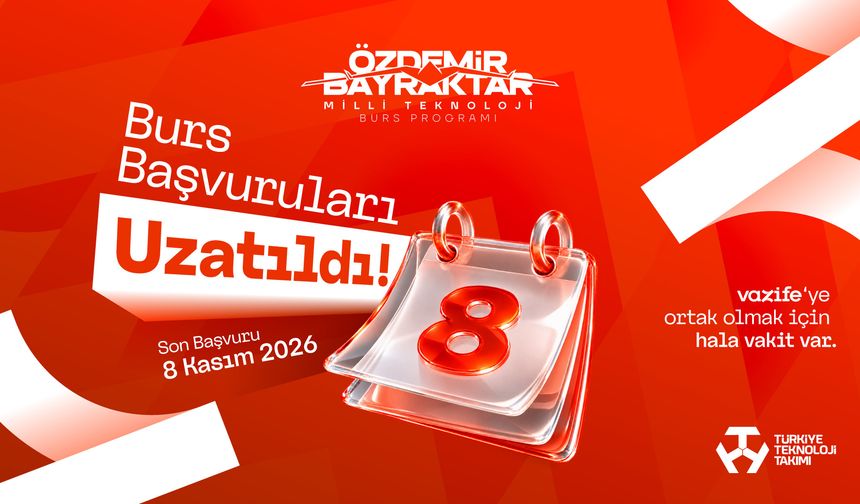 T3 Vakfı Özdemir Bayraktar Milli Teknoloji Burs Programı Başvuruları Açıldı