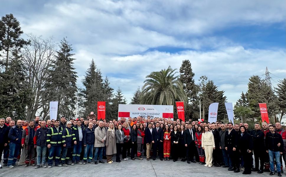 OYAK Çimento Ünye Fabrikası'ndan İSG'de "Kayıp Zamanlı Kazasız 1000 Gün" hedefine ulaştı