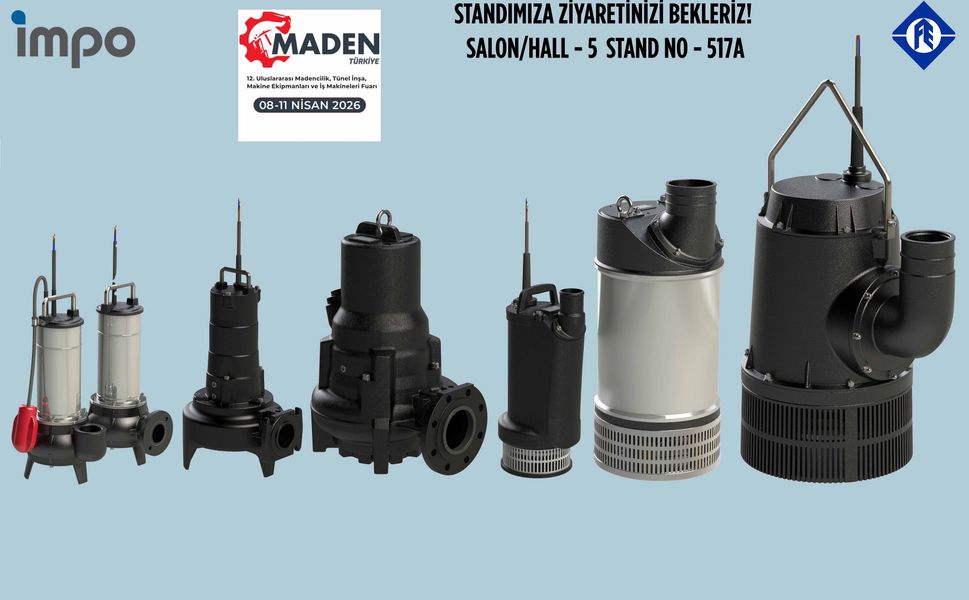 İMPO Pompa, 8-11 Nisan'da Maden Türkiye 2026 Fuarı'nda