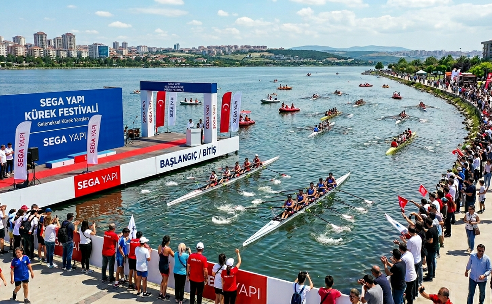 Küçükçekmece Gölü’nde İlkbahar Şenliği SEGA Yapı’dan Kürek Festivali!