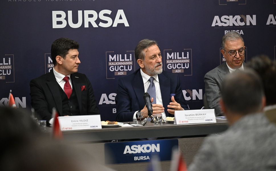BTSO Başkanı İbrahim Burkay ASKON Bursa’nın konuğu oldu