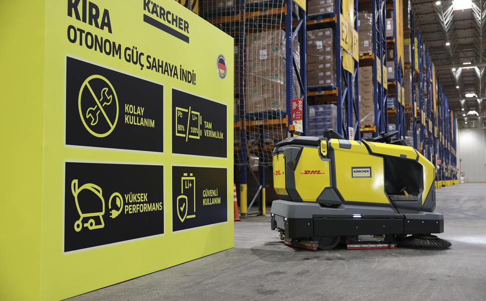 Kärcher'in Otonom Temizlik Robotu DHL Supply Chain Türkiye Depolarında Hizmete Girdi
