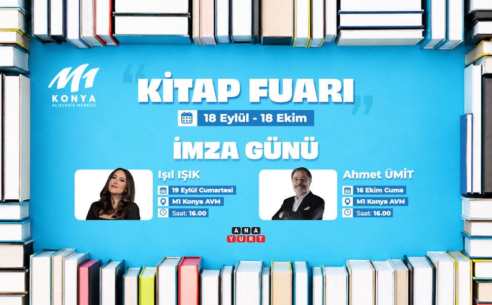M1 Konya AVM’de Kitap Fuarı Kapılarını Açıyor