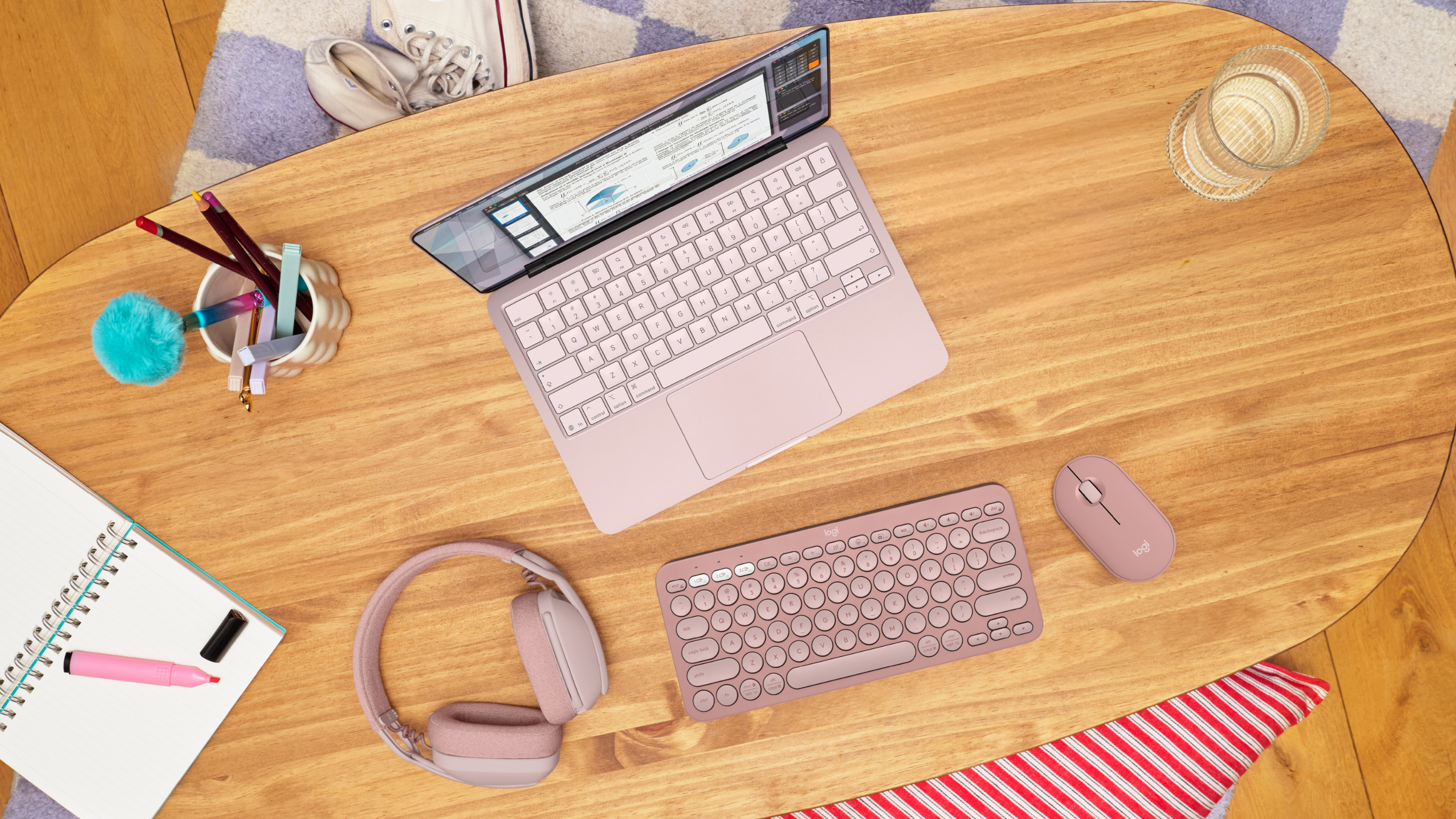 1786103081 Logitech Pebble 2 Collection Pudra Pembe 2