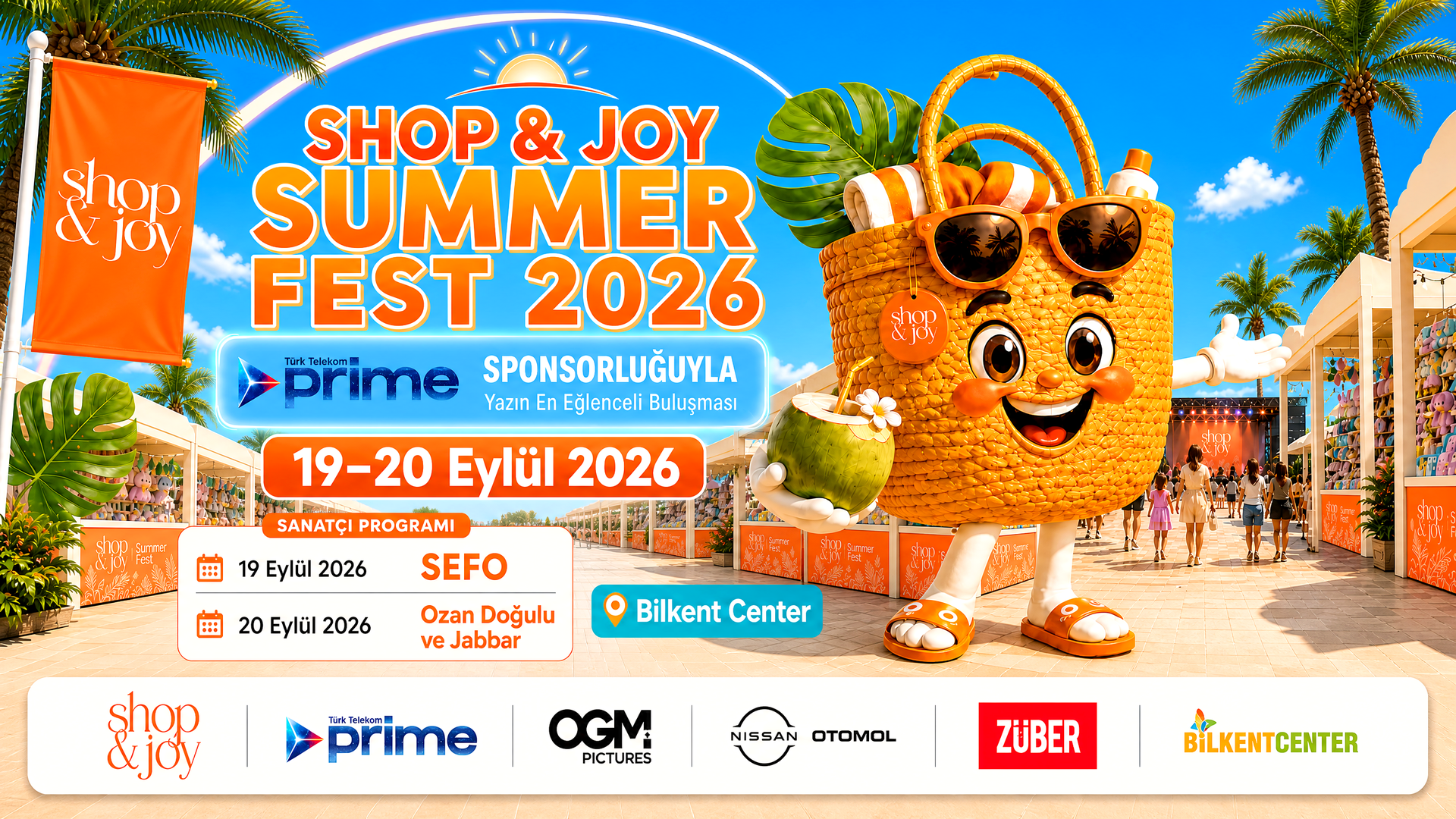 Ankara'nın en büyük yaz festivali SHOP&JOY SUMMER FEST başlıyor