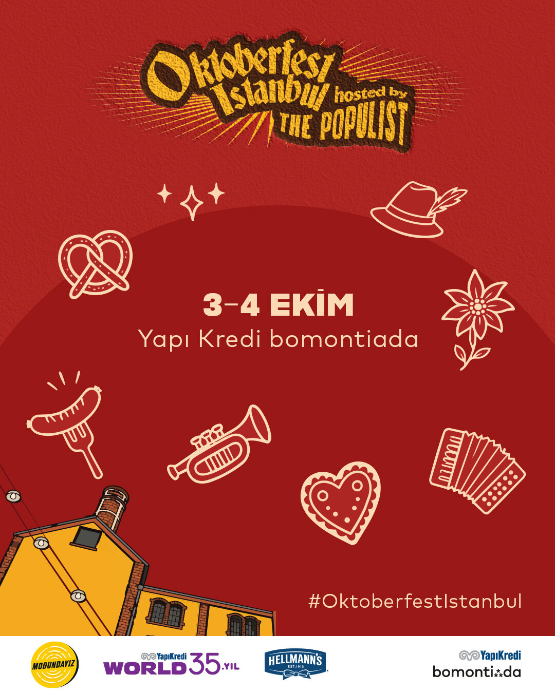 Oktoberfest İstanbul Hosted by The Populist 3 – 4 Ekim’de Yapı Kredi bomontiada’da